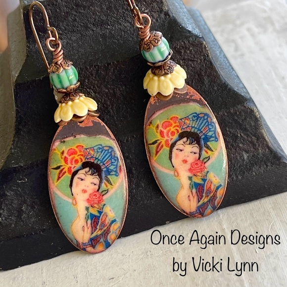 ARTISAN Earrings “Bailaora Flamenco” - Dangles - Picture 6 of 12